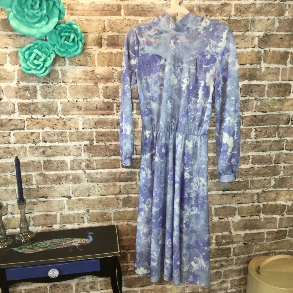 SOLD Vintage Periwinkle Dress